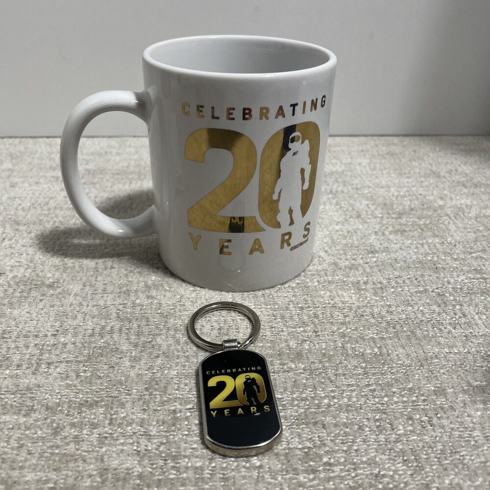 Xbox Gear Shop Exclusive 20 Years Halo Mug And Keychain Celebrating 20 Years